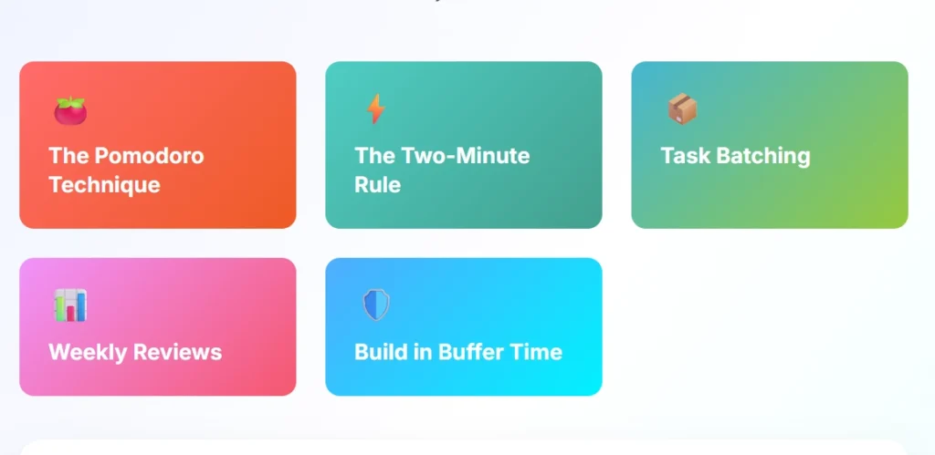 Time Management Techniques