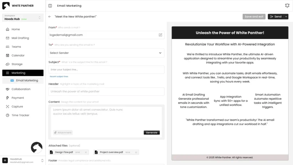 WhitePanther's Dashboard
