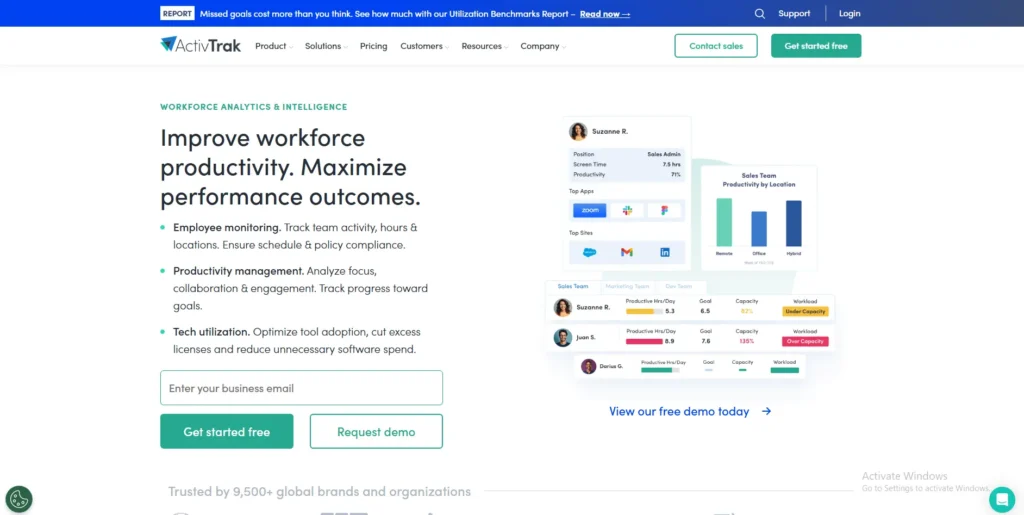 ActivTrak Dashboard